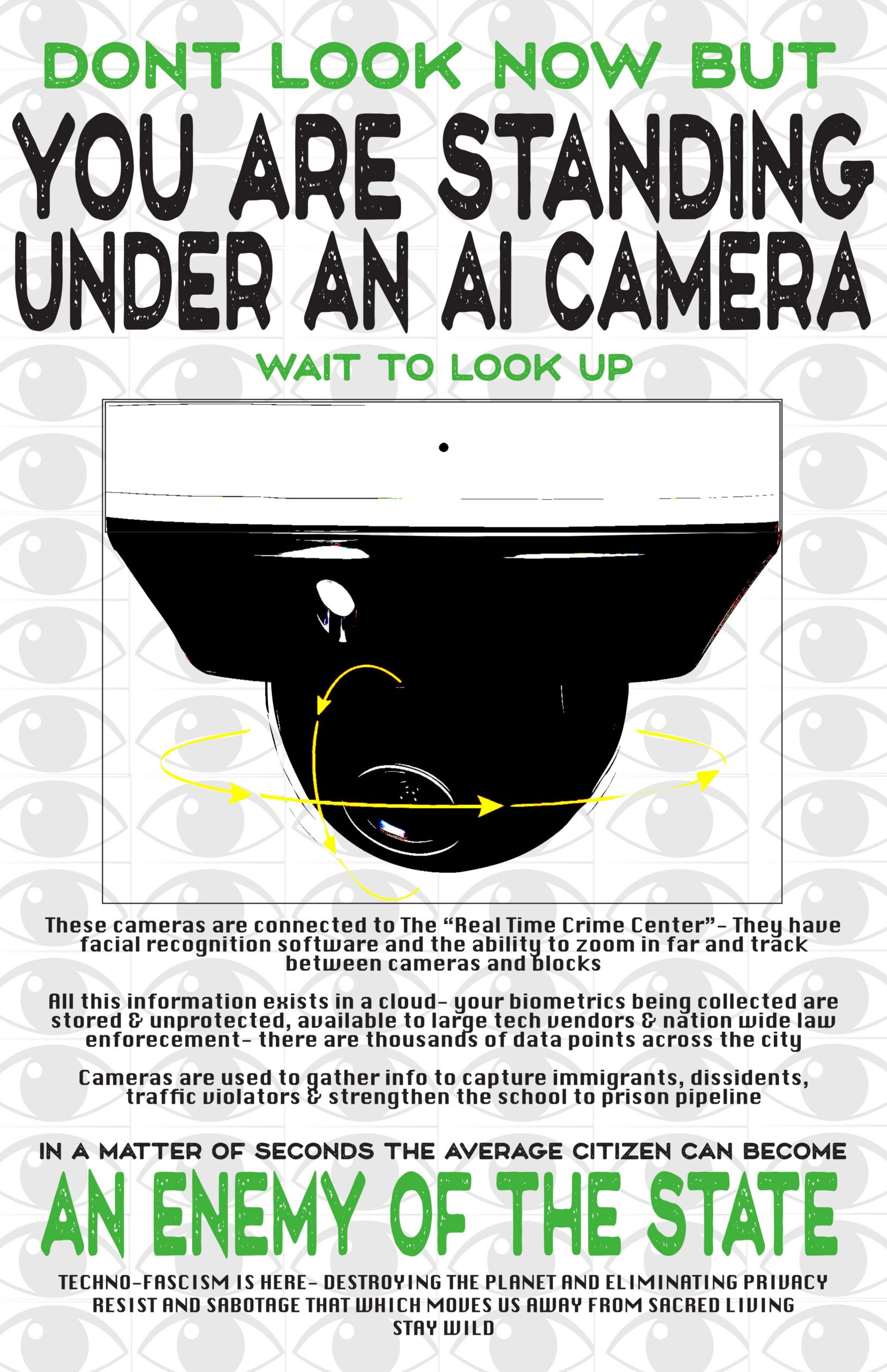 YOURE STANDING UNDER AN AI CAMERA-poster